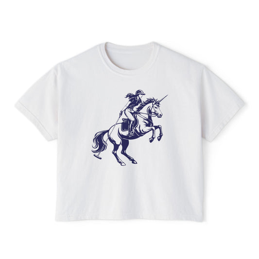 Unicorn Polo Boxy Tee