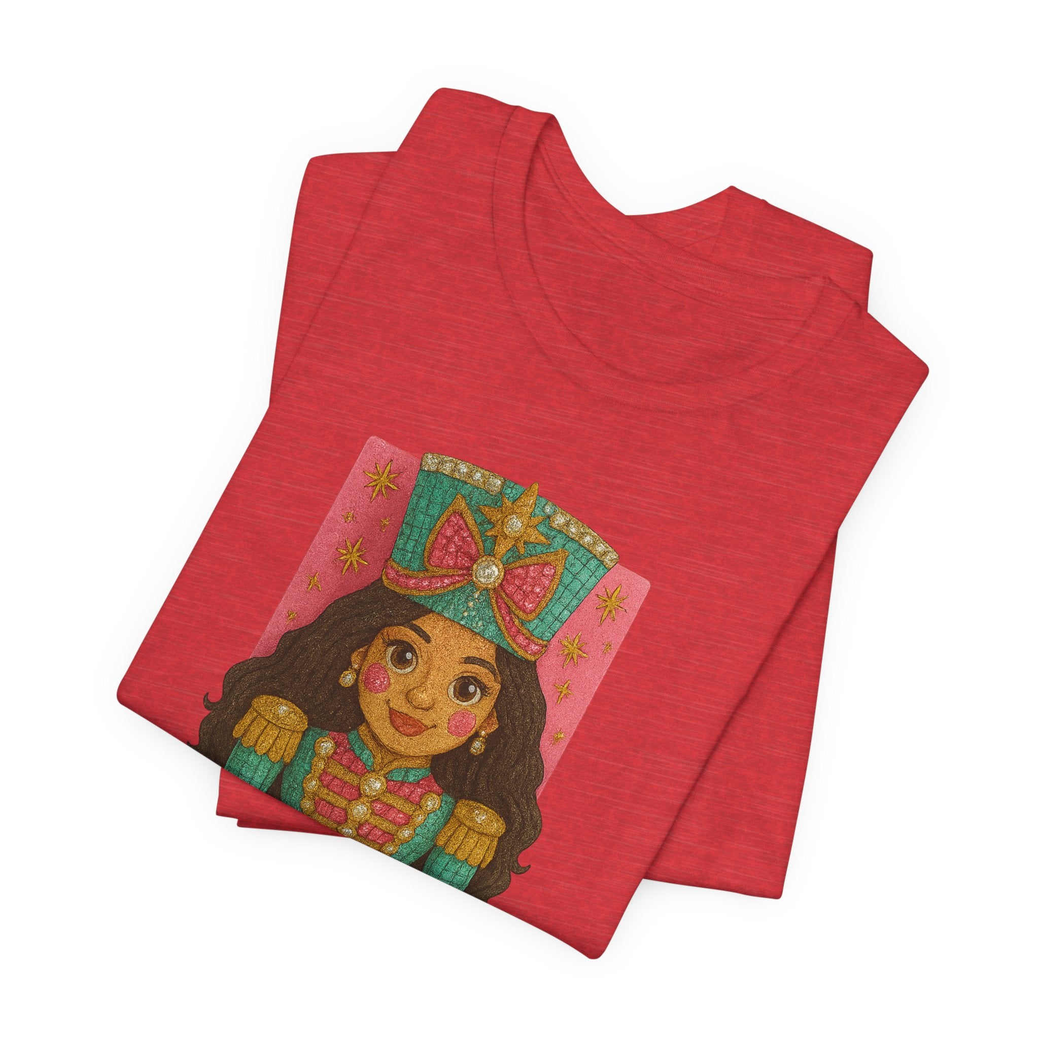 Rhinestone-Inspired Short Sleeve Nutcracker Tee