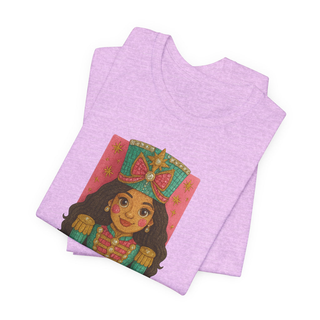 Rhinestone-Inspired Short Sleeve Nutcracker Tee