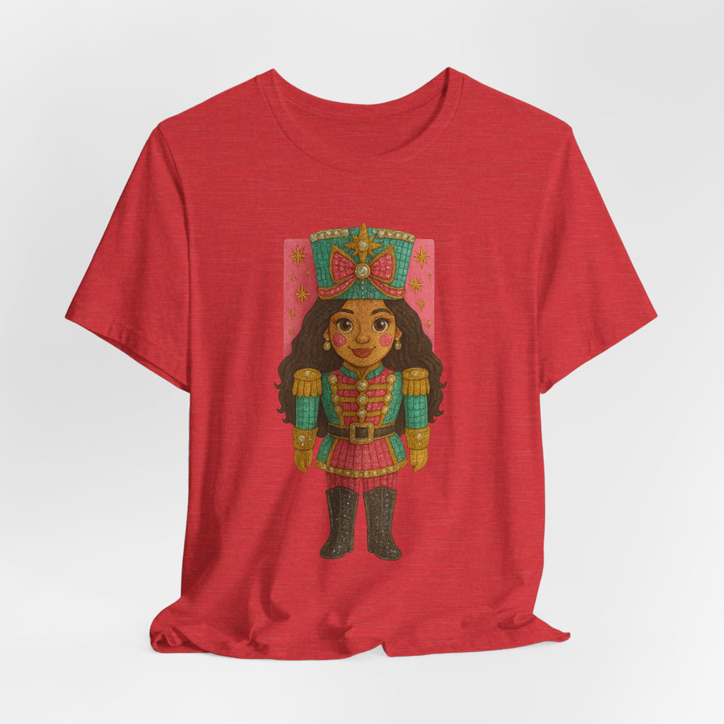Rhinestone-Inspired Short Sleeve Nutcracker Tee