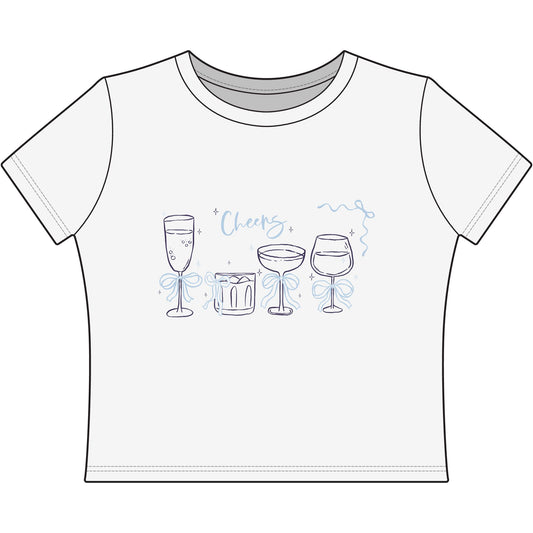 Bows & Booze Baby Tee