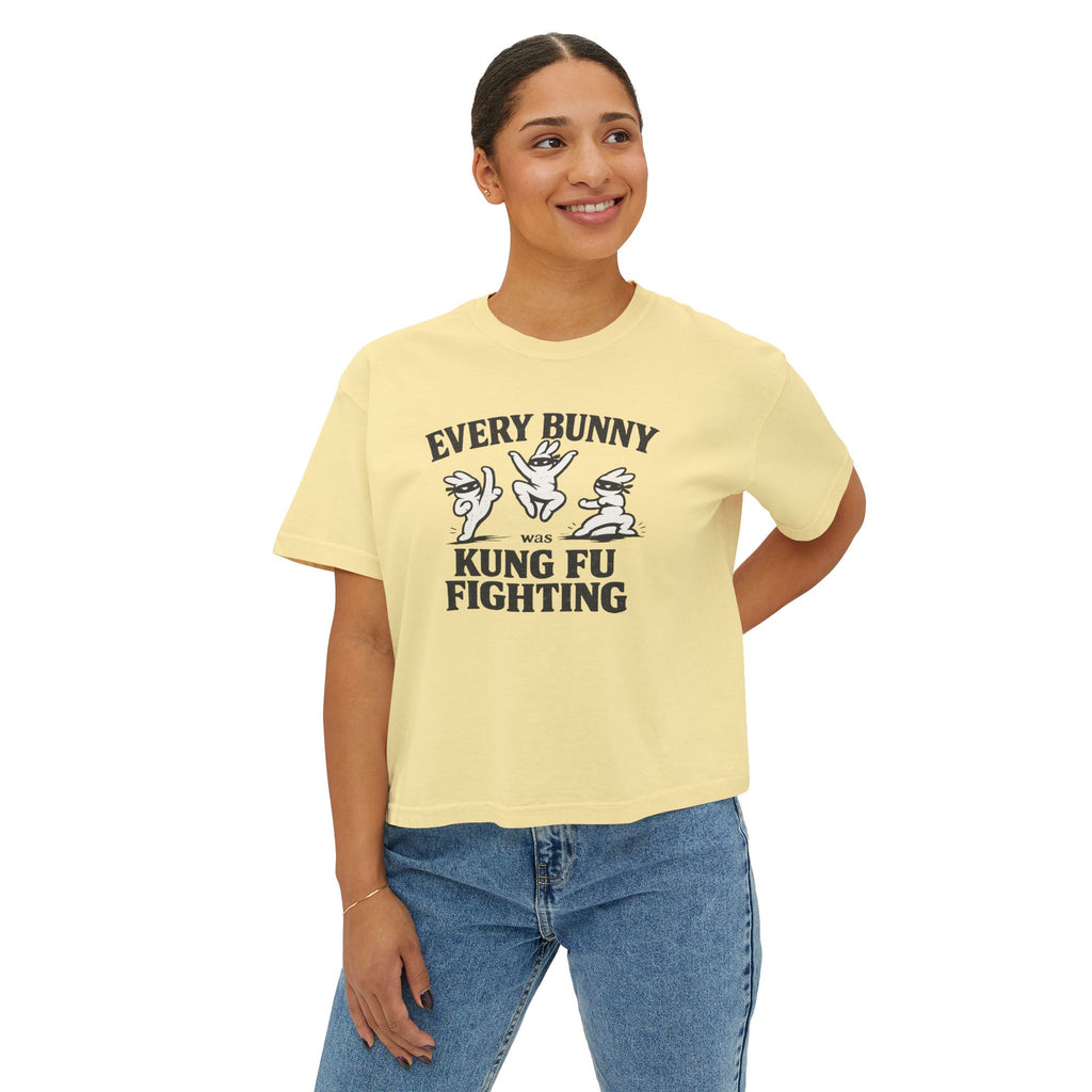 Every Bunny Was Kung Fu Fighting – Oversized Tee