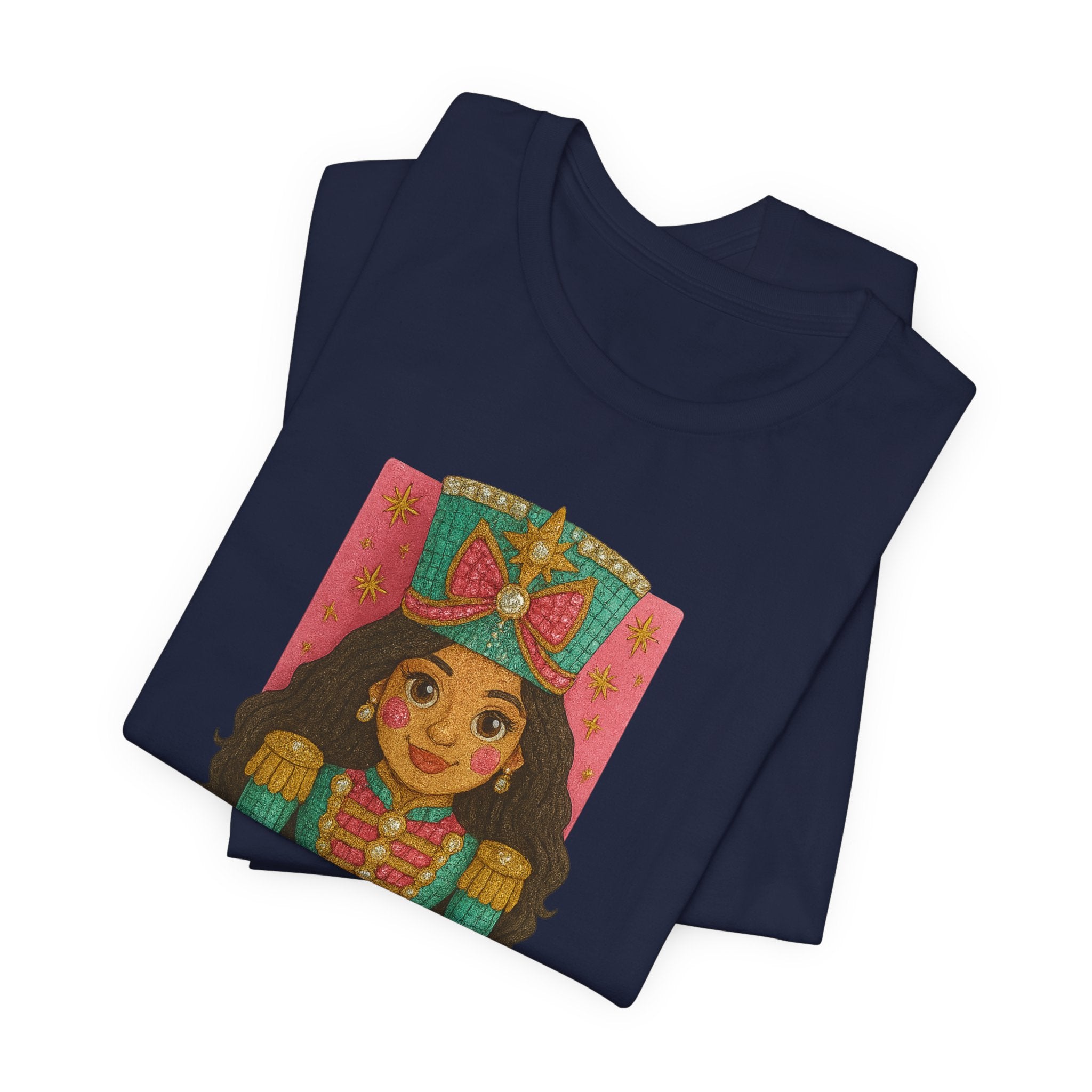 Rhinestone-Inspired Short Sleeve Nutcracker Tee
