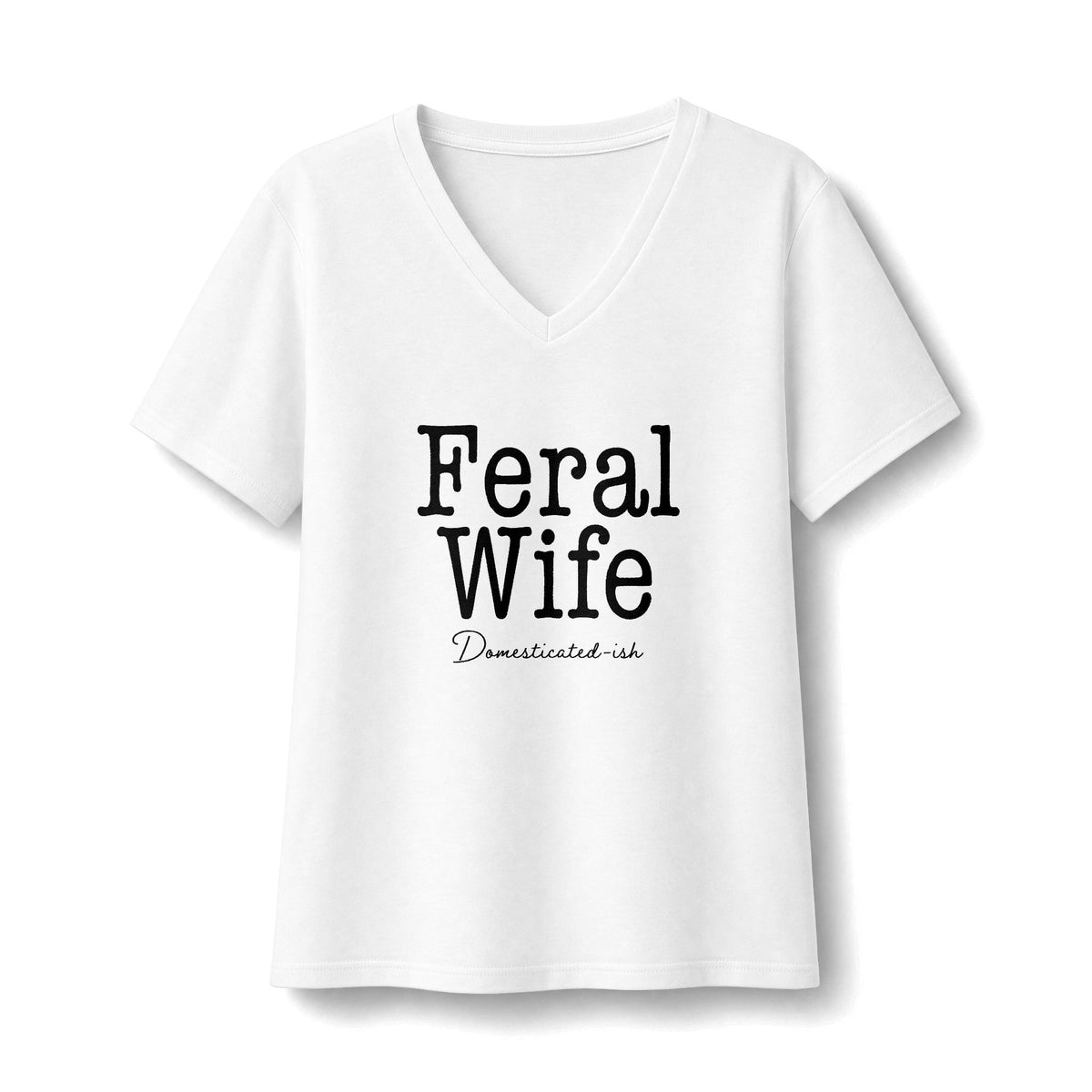 Feral Wife V-Neck Tee