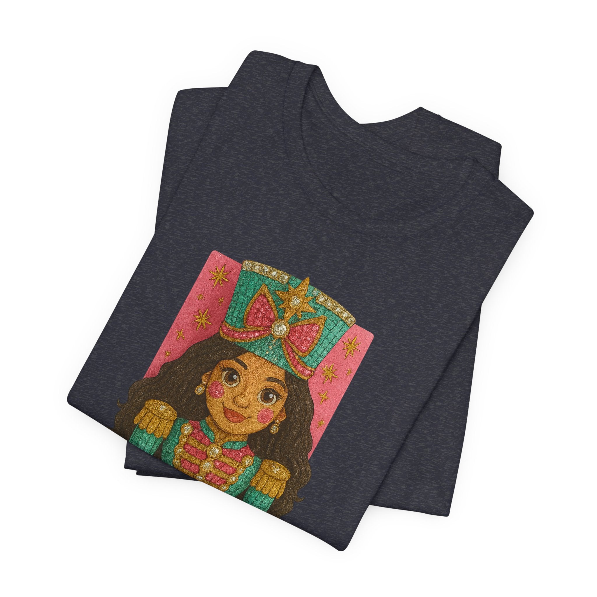 Rhinestone-Inspired Short Sleeve Nutcracker Tee