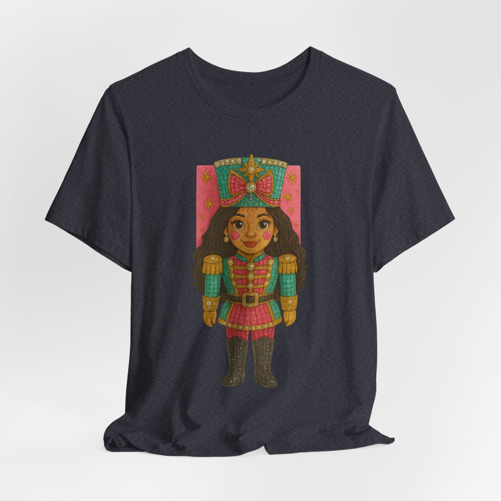 Rhinestone-Inspired Short Sleeve Nutcracker Tee