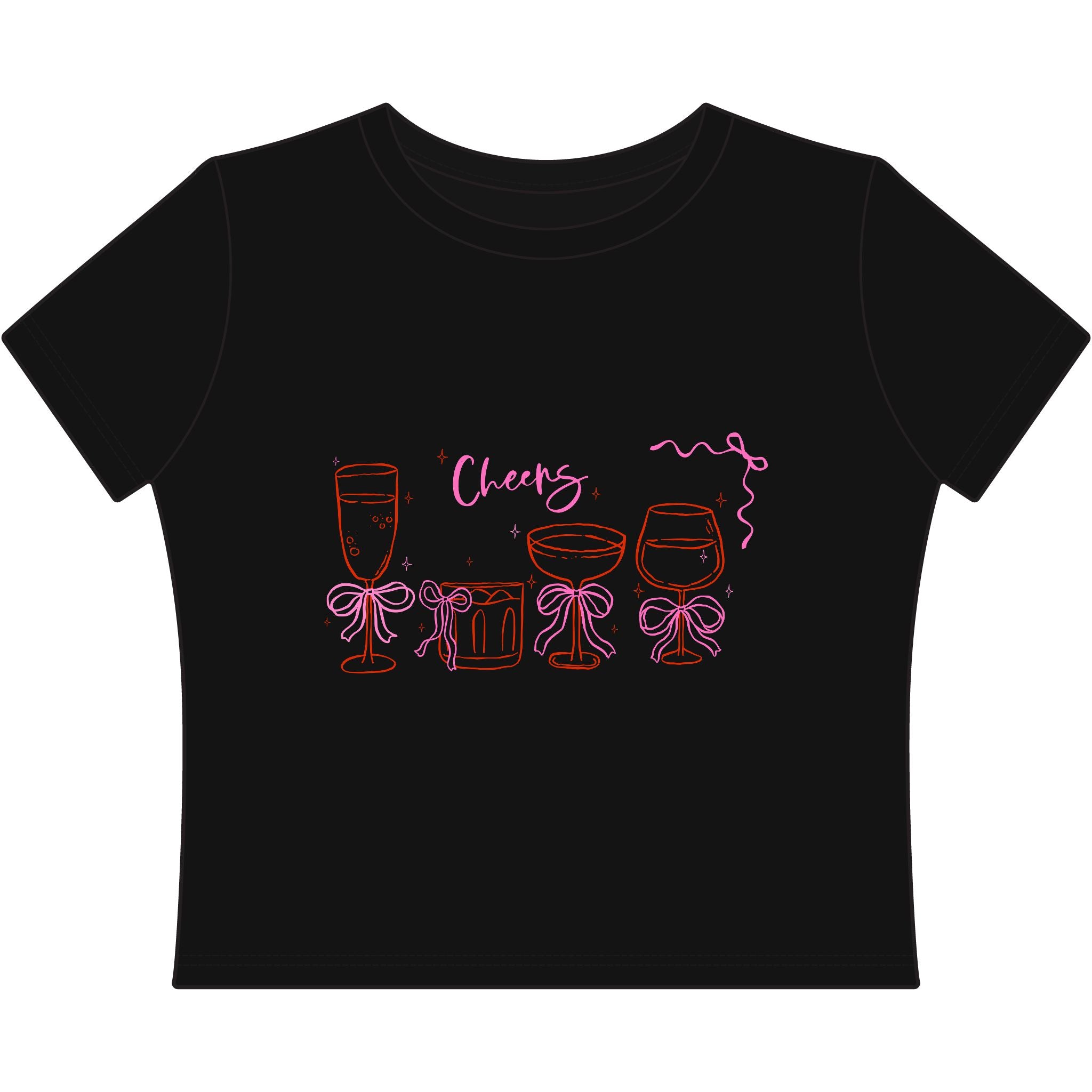 Bows & Booze Baby Tee