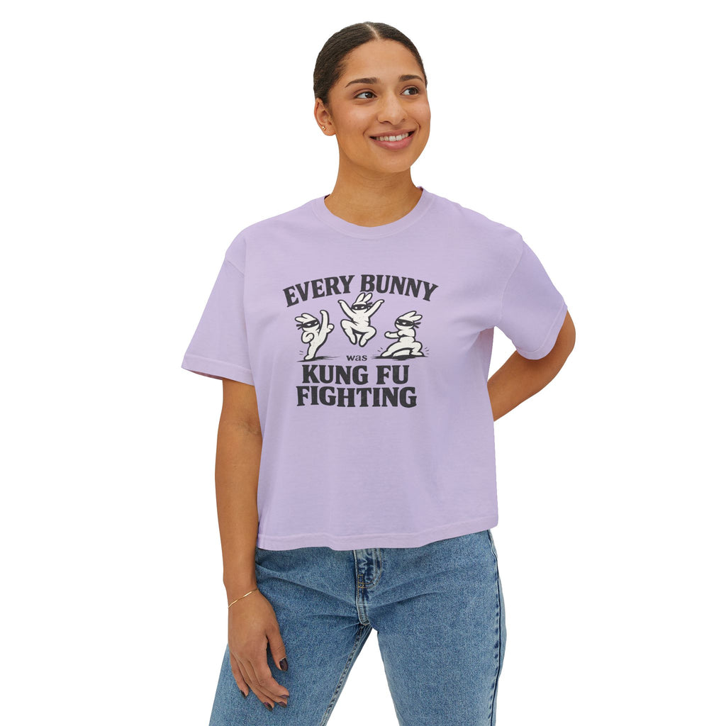 Every Bunny Was Kung Fu Fighting – Oversized Tee