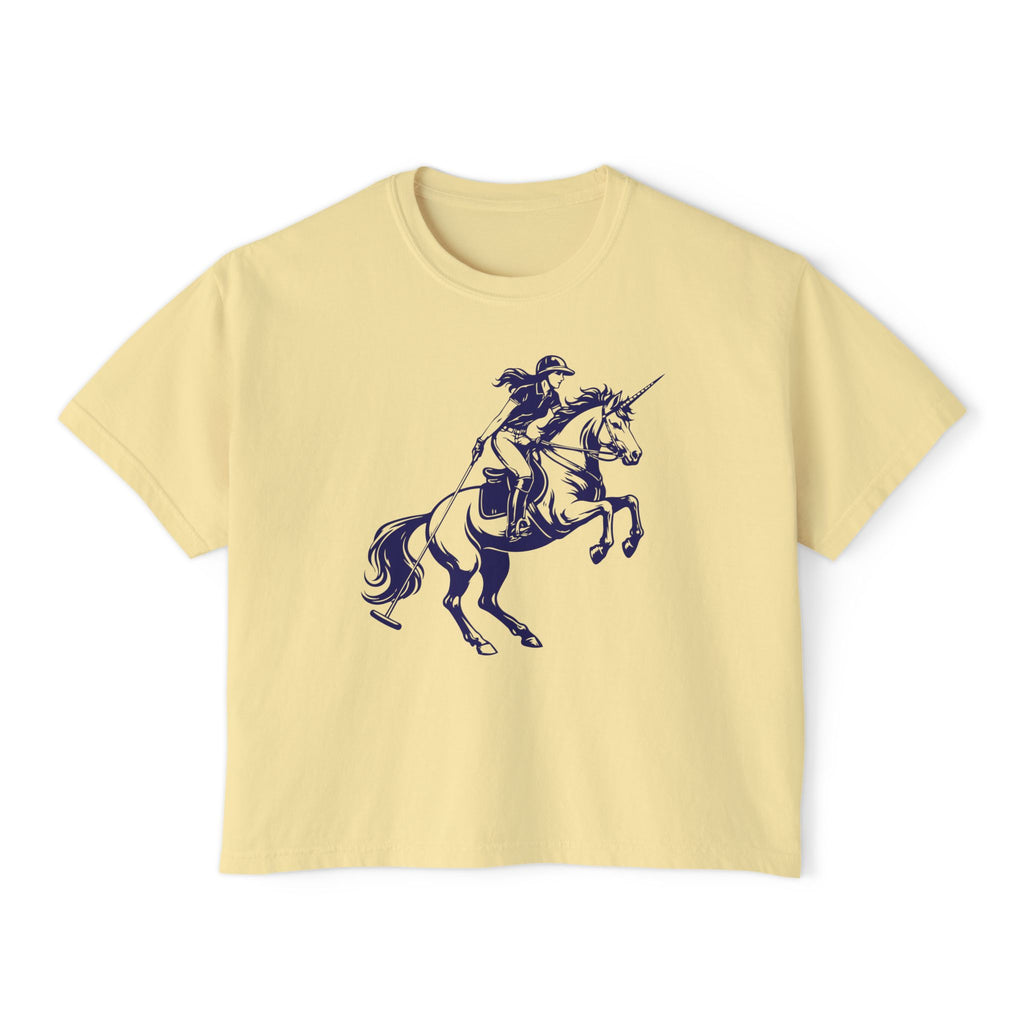 Unicorn Polo Boxy Tee