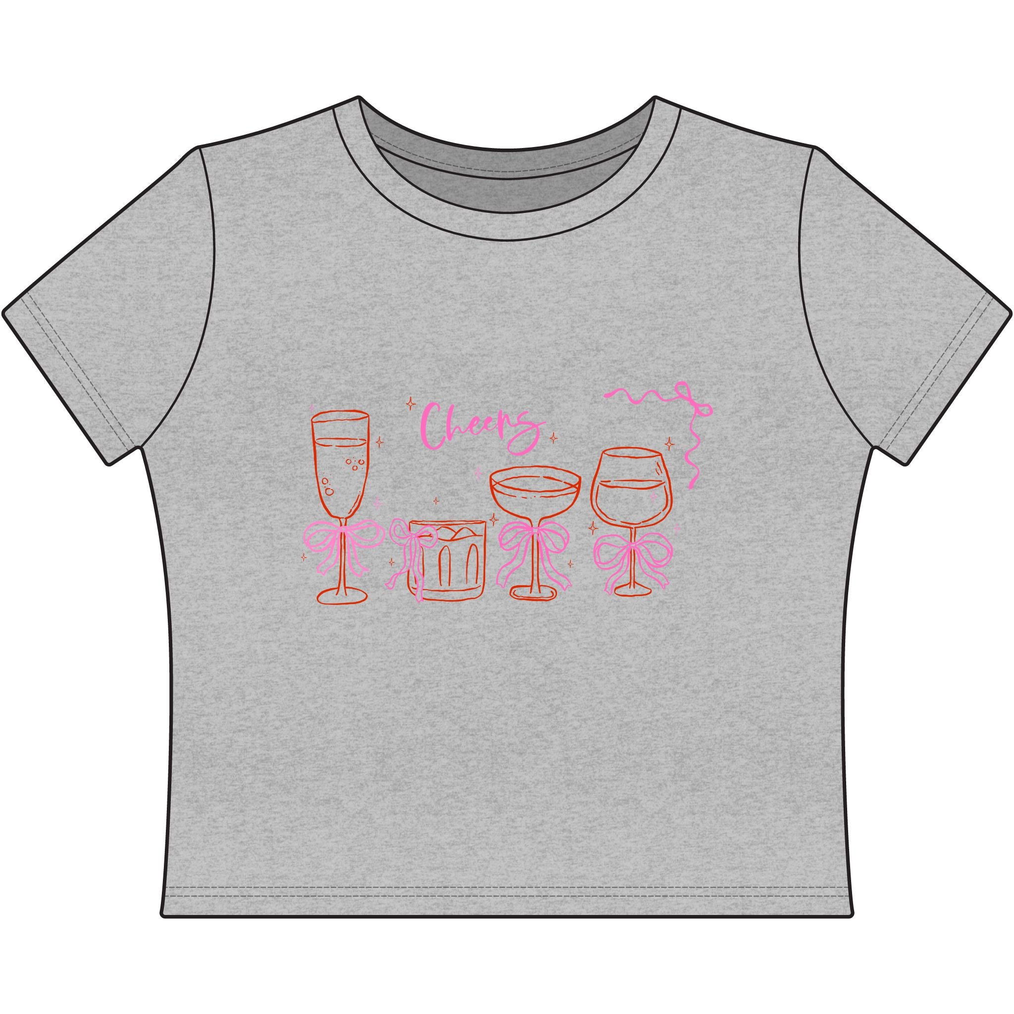 Bows & Booze Baby Tee