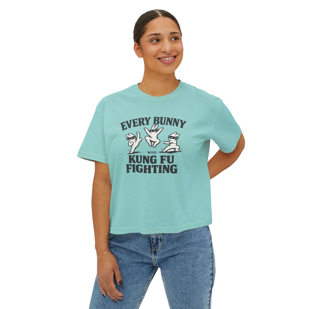 Every Bunny Was Kung Fu Fighting – Oversized Tee