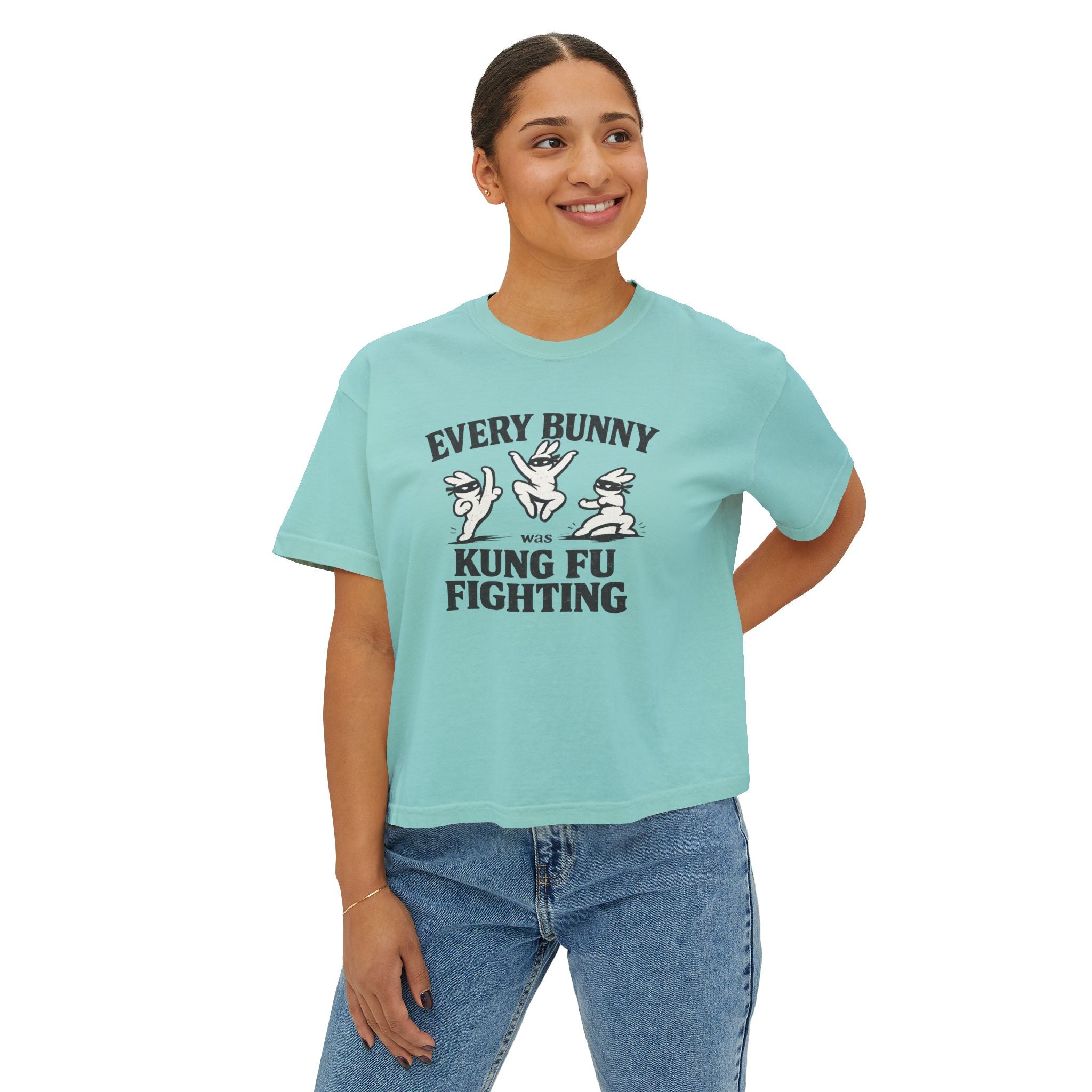 Every Bunny Was Kung Fu Fighting – Oversized Tee
