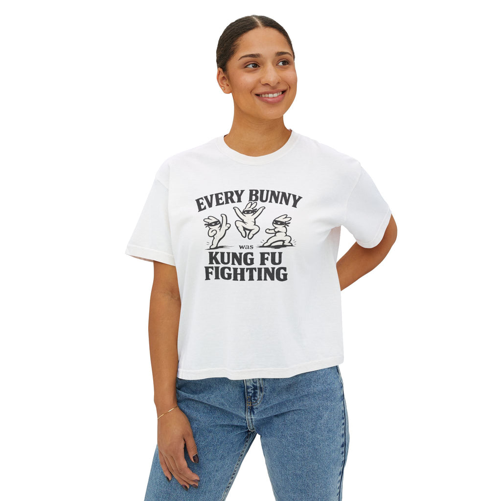 Every Bunny Was Kung Fu Fighting – Oversized Tee